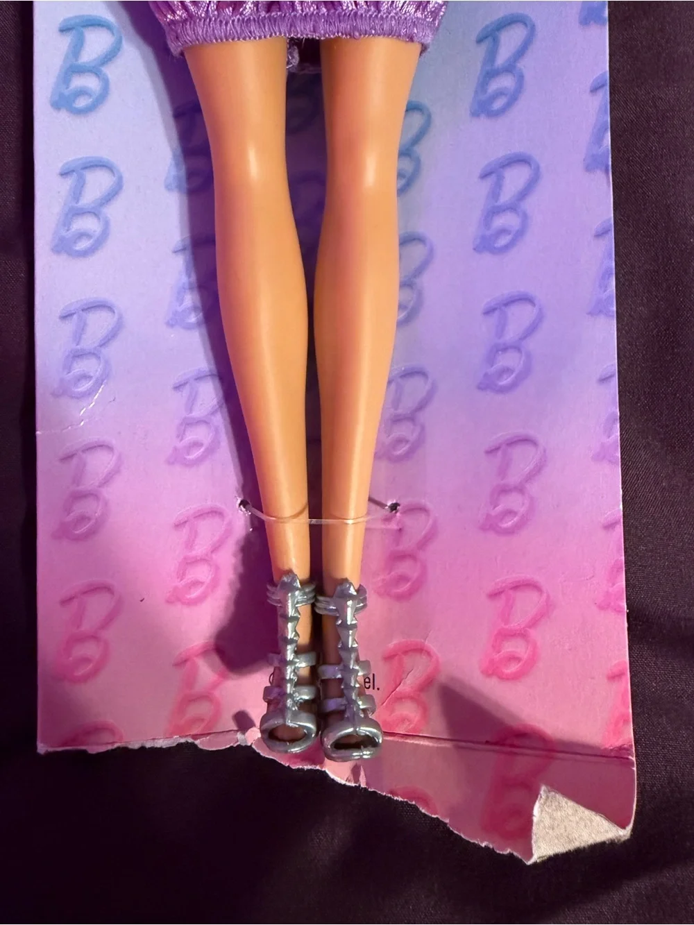 Barbie Fashionistas Doll #234 with Brown Hair Wearing Sequined Purple Outfit
